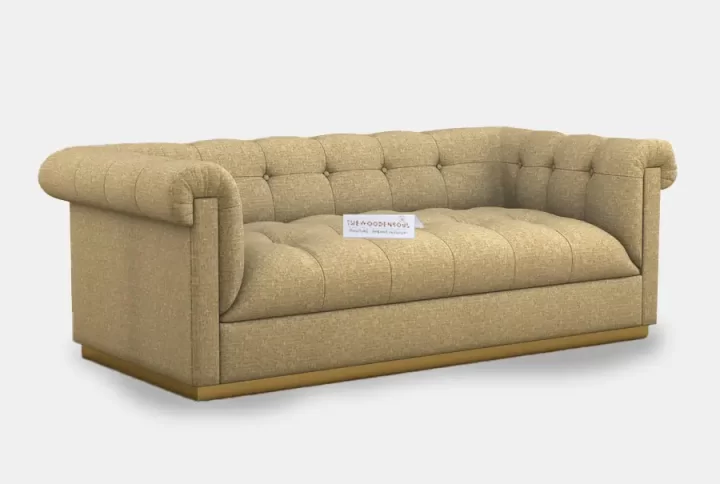 MORRISON 3 SEATER FABRIC SOFA (COTTON, FAUX CREAM)