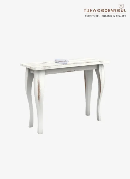 Mehavi Console Table with Distress Finish – Elegant Design