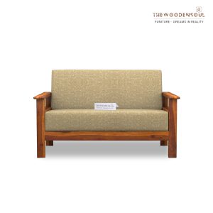 Classic Brown Wooden Sofa Cum Bed