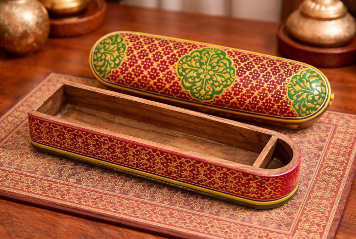 Handcrafted Wooden Jewellery Box (13×5 Inch)
