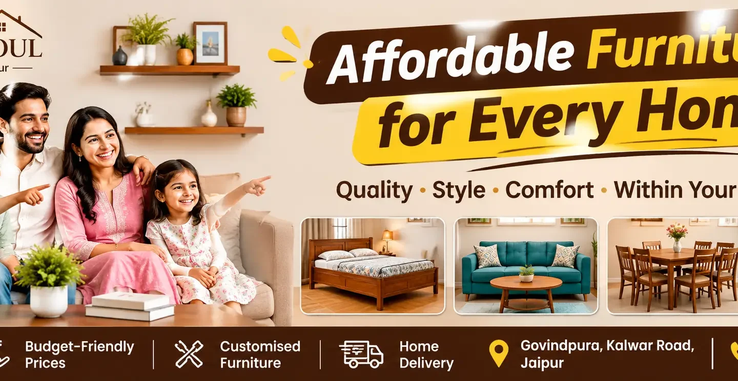 Affordable wooden furniture for every family by The Wooden Soul Jaipur