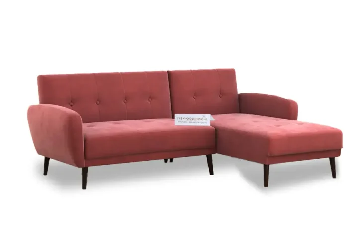 daisy l shape sofa pink velvet1 2
